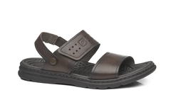 SANDALIA MASCULINA DE VELCRO EM COURO PEGADA - 134203