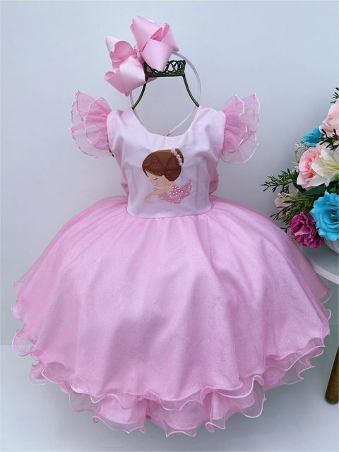 Vestido Tutu Mari Temático Moana