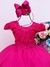 VESTIDO INFANTIL PINK APLIQUE BORBOLETA LAÇO CINTO PÉROLAS - comprar online