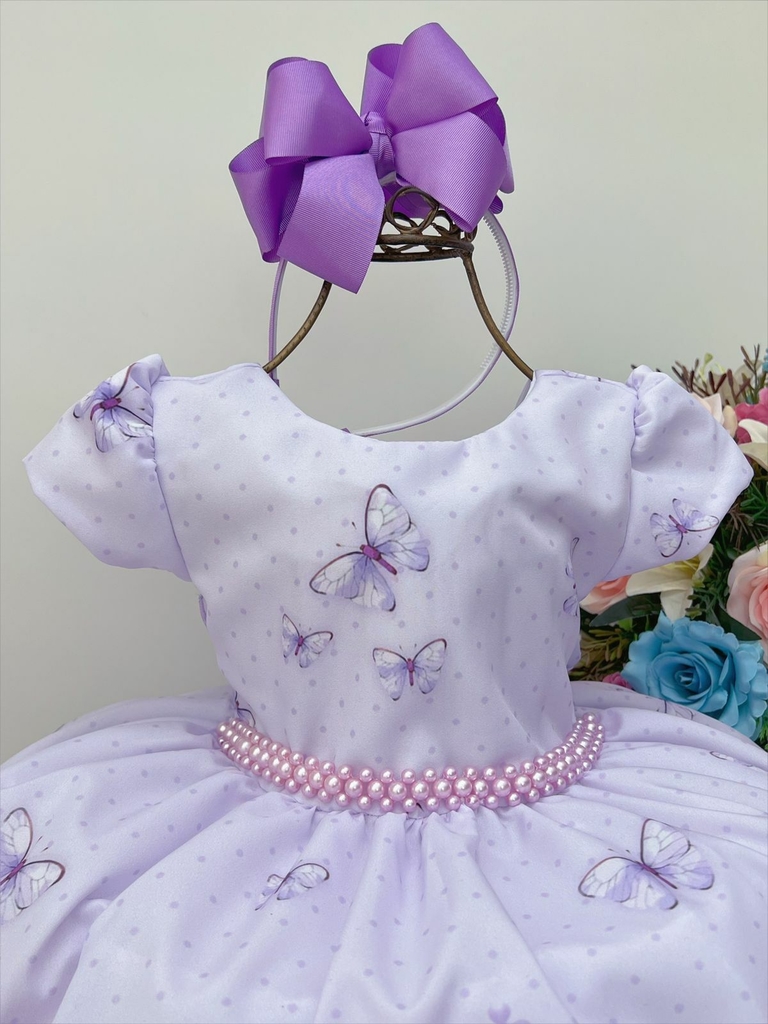 Vestido - Princesa Sofia  Lilás - Comprar em SAMULICA