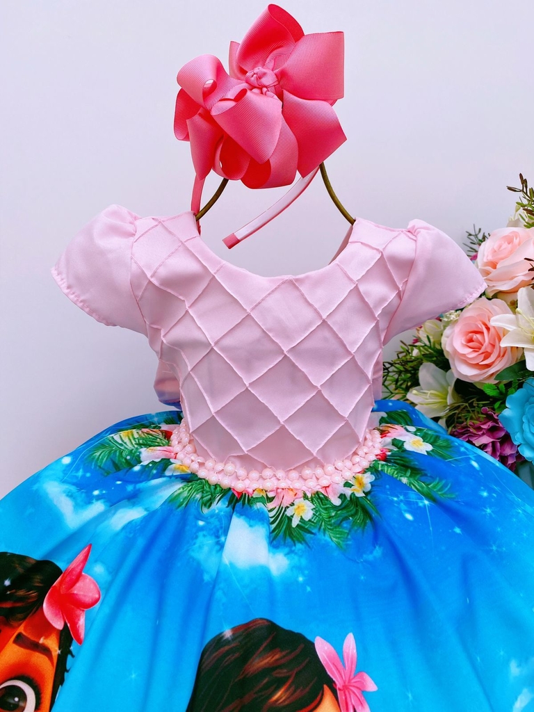 Vestido Tematico Princesa Moana Baby - Roupa Infantil