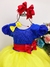 VESTIDO INFANTIL BRANCA DE NEVE C/ LAÇO CABELO CORES VARIADAS - comprar online