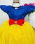 VESTIDO INFANTIL BRANCA DE NEVE PRINCESAS LUXO ANIVERSÁRIO - comprar online