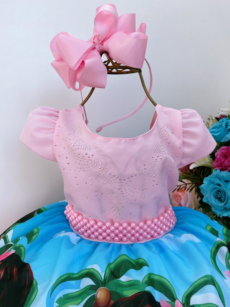 roupa da Moana infantil de luxo