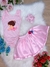 Fantasia Infantil Bailarina Rosa Body e Saia Luxo - comprar online