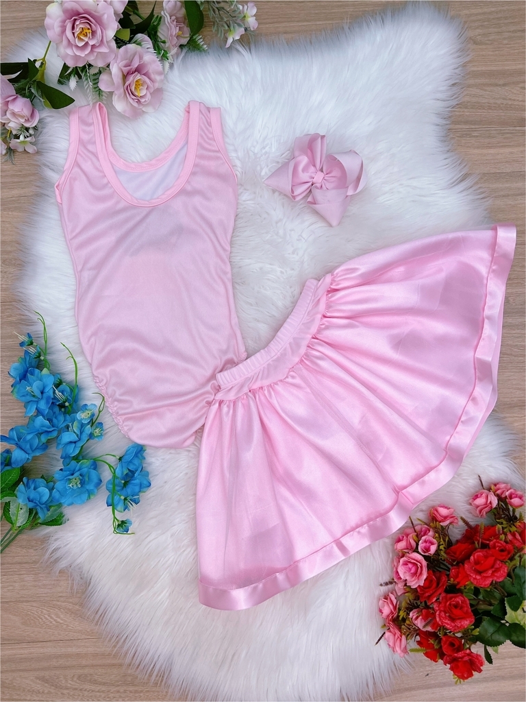 Body Fantasia Barbie Luxo Roupa Infantil Barbie Menina Rosa