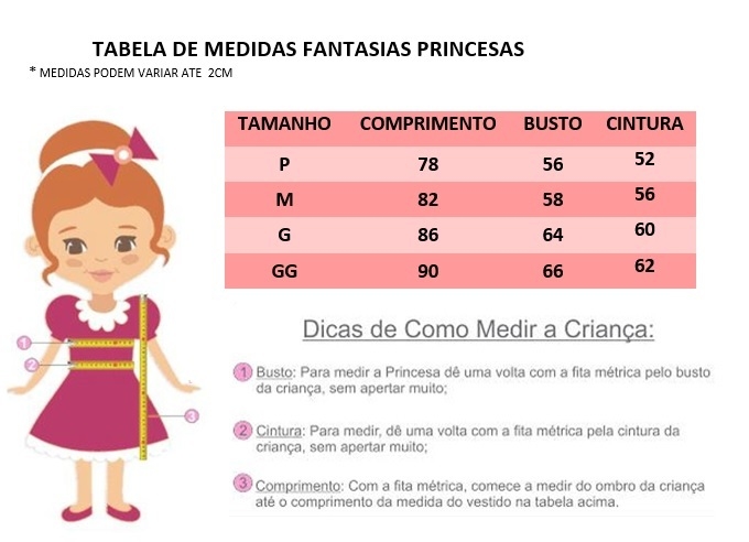 Fantasia Infantil Vestido Princesa Sofia Rapunzel Par Luvas e Tiara