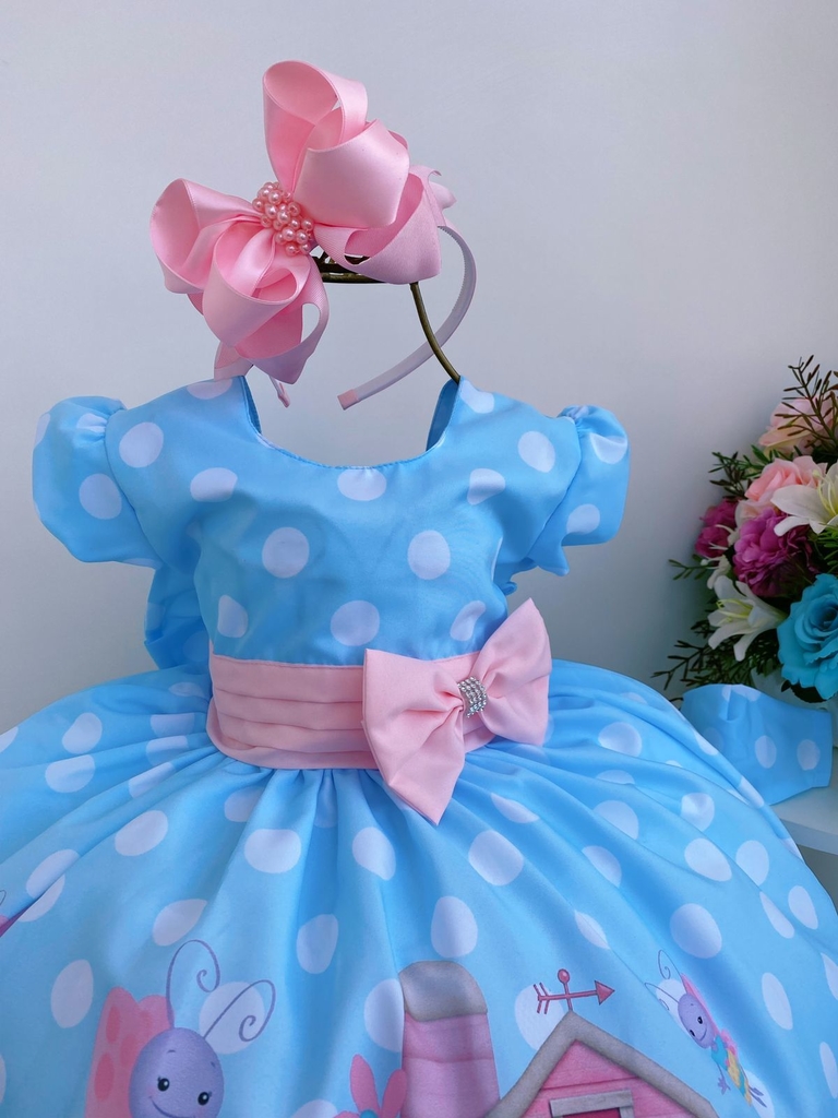 Vestido festa cheap galinha pintadinha