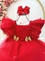 Vestido Infantil Vermelho Broches Dourados Natal Festa na internet