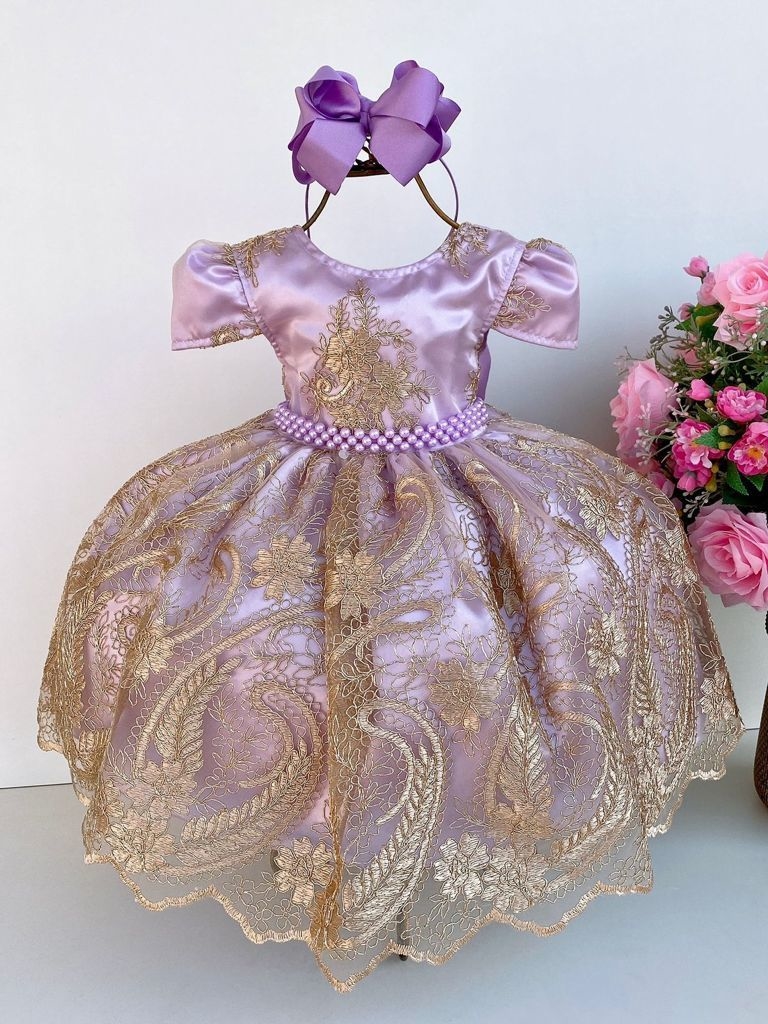 Vestido - Princesa Sofia  Lilás - Comprar em SAMULICA