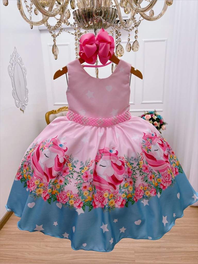 Vestido Infantil Moana Baby Festa Luxo Aniversário Promoção