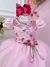 Vestido Infantil Rosa Florido C/ Broche Flor Festas (cópia) na internet