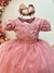 Vestido Infantil Rose Busto C/ Renda Luxo Casamento Festas na internet