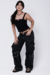 Calça Cargo Jeans Black - Holly - comprar online