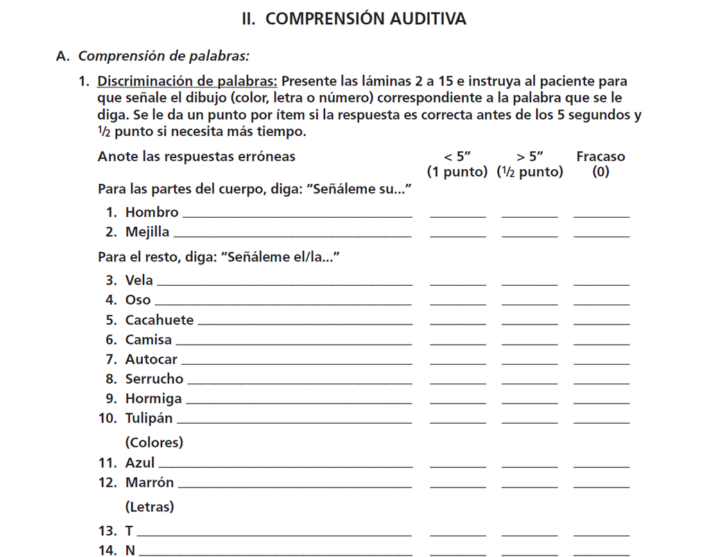 test de boston para el diagnostico de la afasia test de boston para el diagnostico de la afasia