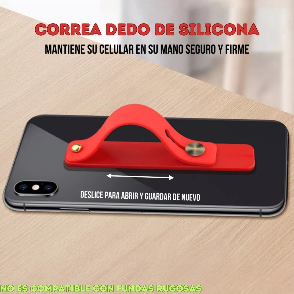 Soporte Autoadhesivo Finger Strap para Celular