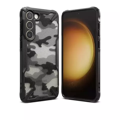 Funda Fusion X Camo Black Linea Samsung * Ringke