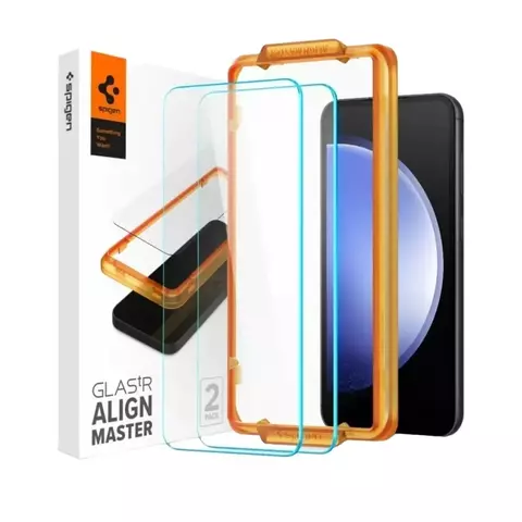 Film Vidrio Templado Alignmaster Full Cover Samsung S23 FE (Pack x 2) * Spigen