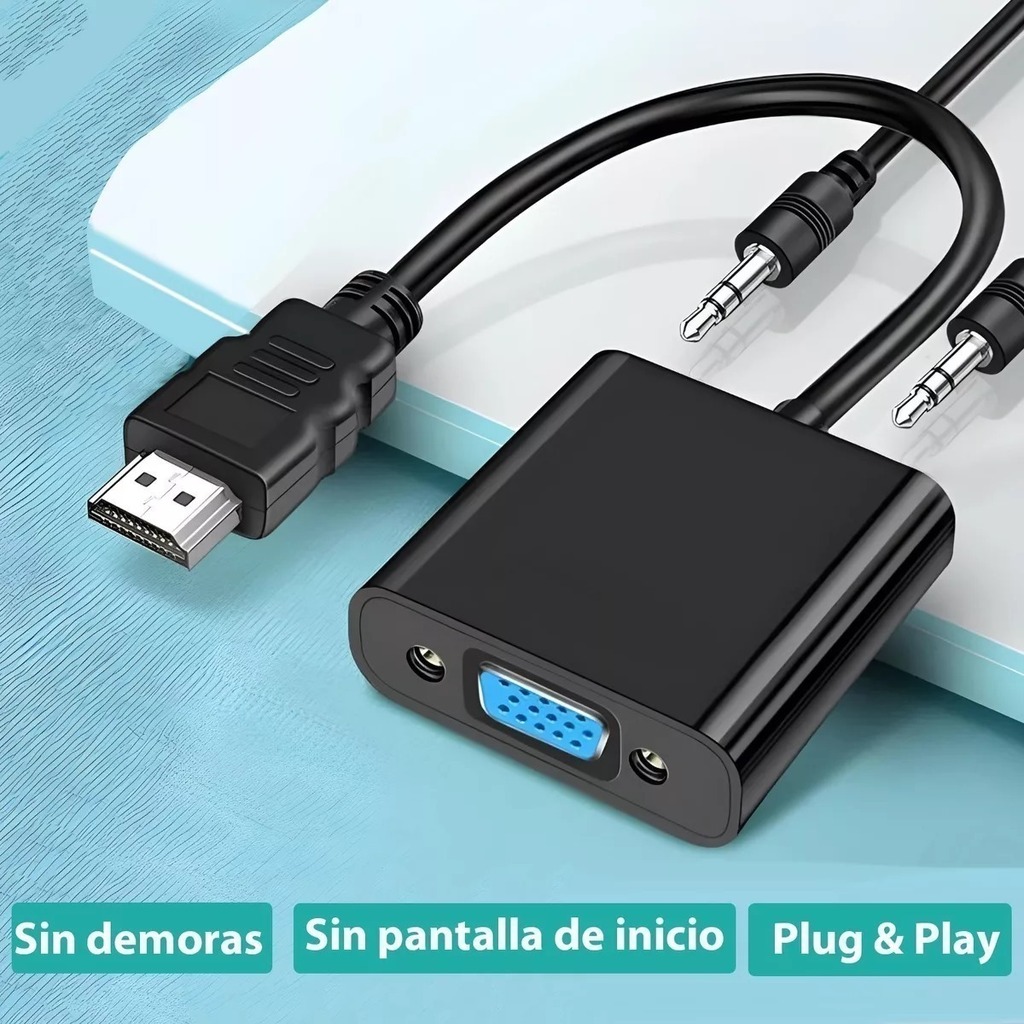 Cable Adaptador Hdmi a Vga con Audio Vait Store