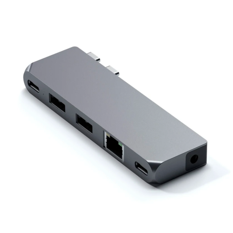HUB Adaptador USB-C Dual Mini Pro - 6 puertos - USB 4.0 - 6K 60hz * Satechi