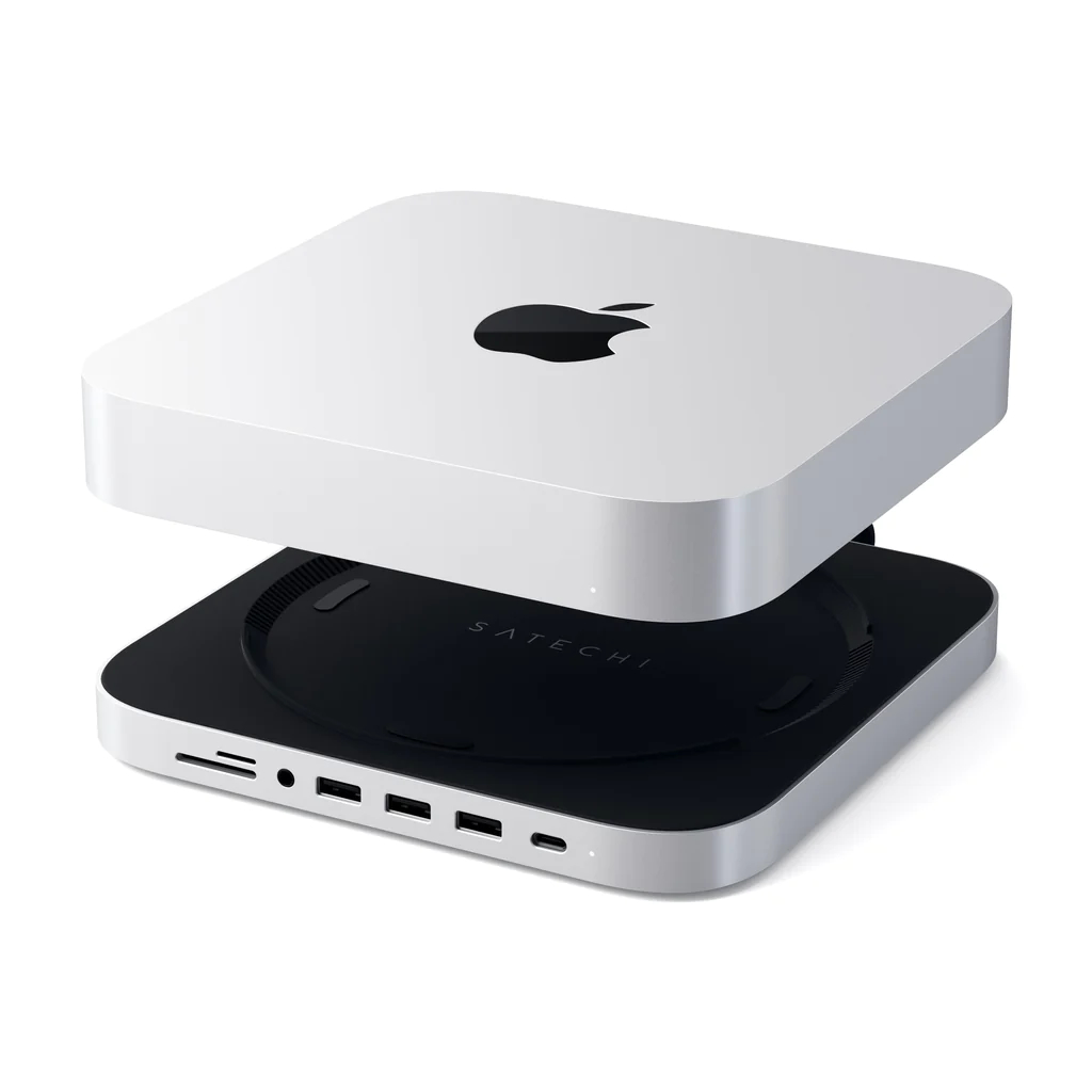 HUB & Soporte para Mac Mini/Studio - USB - USB-C - Jack 3.5 - SD