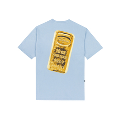 GOLDBAR TEE IN BLUE GREWISH