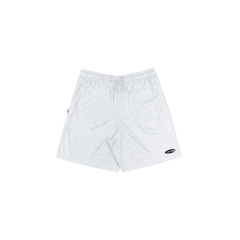 OUTLINE MAP MESH SHORTS IN WHITE