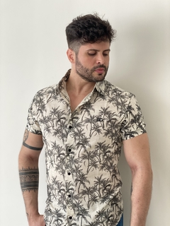 Camisa Social MC Masculina EC Coqueiro Preto - loja online