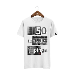 Camiseta EC Company- 50 Tons de Pinga Branca - EC Company, loja oficial do cantor Eduardo Costa, trazendo o que a de melhor na moda sertaneja.