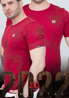 Camiseta Masculina EC Company Galho Vermelho