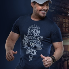 Camiseta Masculina EC Company Grain Beer azul