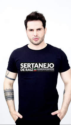 Camiseta Masculina EC Company Sertanejo Raiz Preta