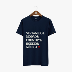 Camiseta frase: SERTANEJO & MODÃO na internet
