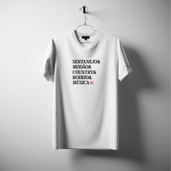 Camiseta frase: SERTANEJO & MODÃO - EC Company, loja oficial do cantor Eduardo Costa, trazendo o que a de melhor na moda sertaneja.