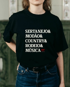 Camiseta frase: SERTANEJO & MODÃO