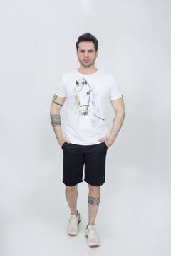Camiseta Masculina EC Company - Cavalo branco - loja online