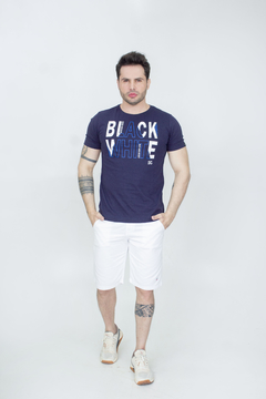 Camiseta Masculina EC Company Black White na internet