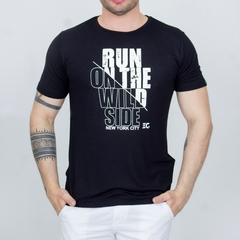 Camiseta Masculina EC Company Run on The WILD preta