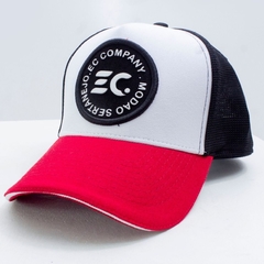 Boné Trucker EC Company Modão Sertanejo Aba Vermelha - comprar online