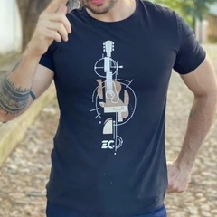 Camiseta Masculina EC Company Violão Artistico