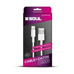 7350 CABLE USB IPHONE SOUL USB-IPH5BL BLANCO - comprar online