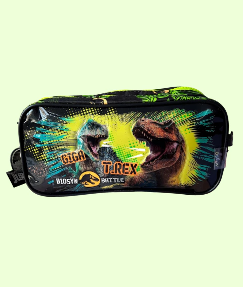 CARTUCHERA 2 CIERRES JURASSIC WORLD