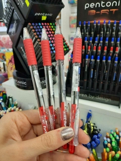 Bolígrafos gel 0.7mm, 3 unidades rojo, azul, negro keyroad