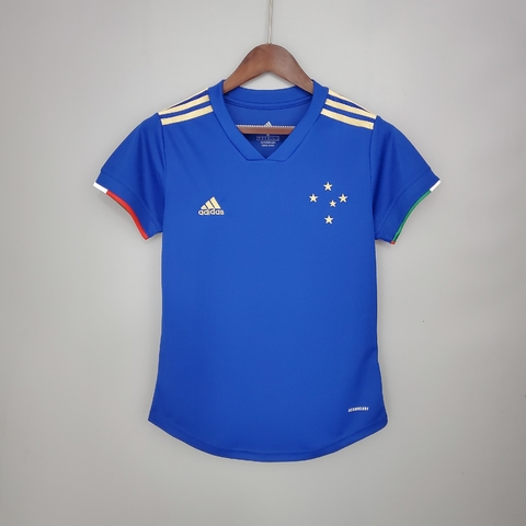 Camiseta Cruzeiro 21/22 Adidas Feminina - Azul