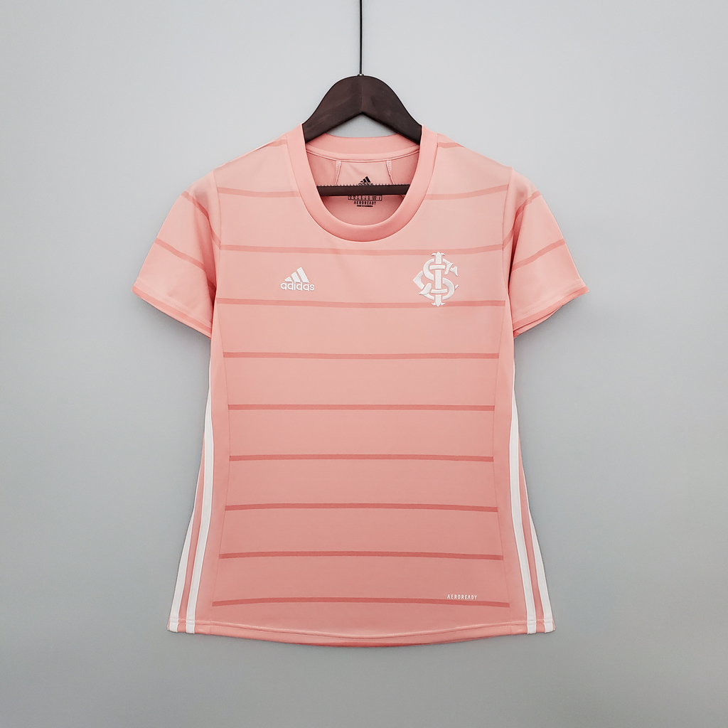 Camiseta Internacional 21/22 Adidas Feminina - Rosa