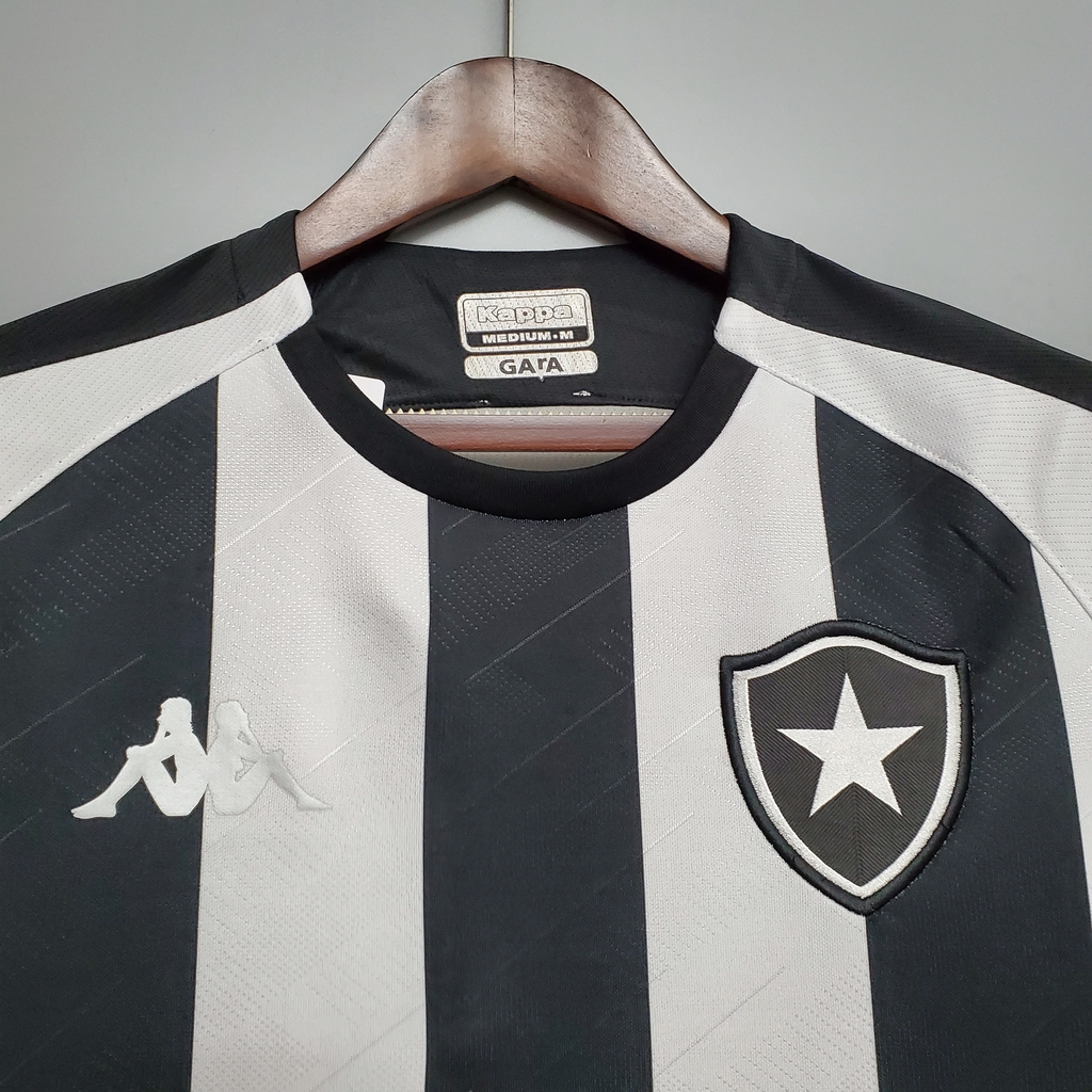 Camisa Botafogo I 20/21 Kappa Masculina - Preto+Branco