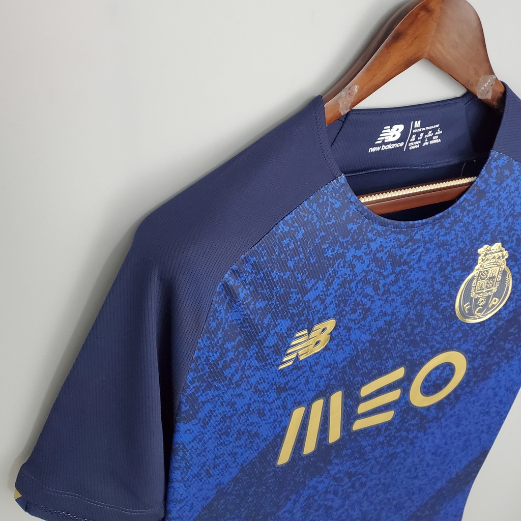 Camiseta Porto 21 22 New Balance Masculina Azul