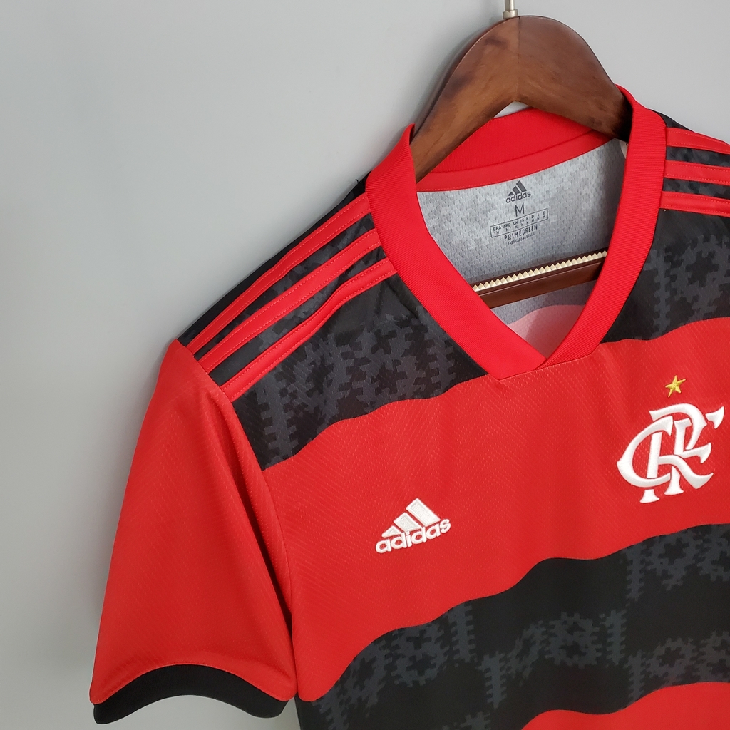 Camisa Flamengo Rubro-Negro Masculino Torcedor Gola Careca