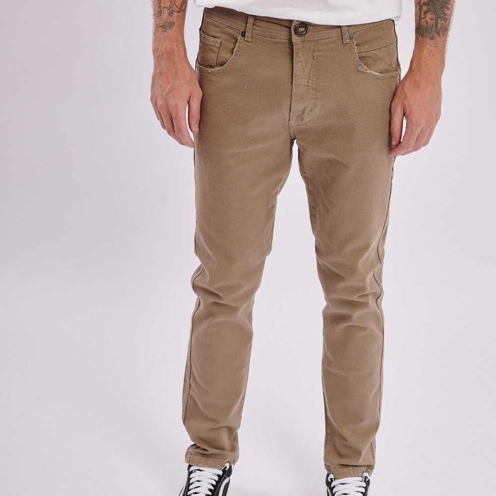 Pantalón Jean Wander Color Beige Denim