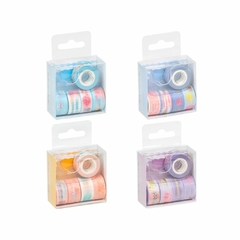 Washi Tape Mini Dispenser BRW com 5 rolos